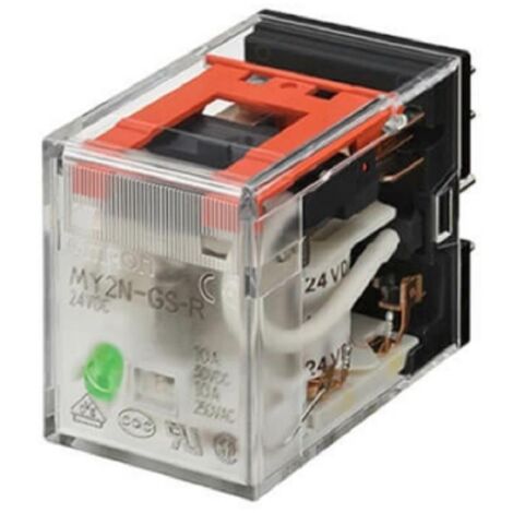 Omron relè a innesto, 14 pin, 4pdt, 6a indicatore meccanico, 24 v ca my4gsrac24