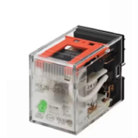 Omron rele' a innesto. 8 pin. dpdt. 5 a. indicatore meccanico 220/240 v ca my2gsrac220240by