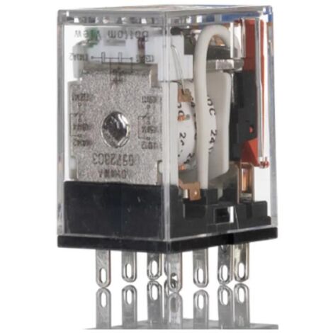 Omron relè di potenza omron serie my, dpdt, bobina 24v cc, a innesto my2ingsrdc24