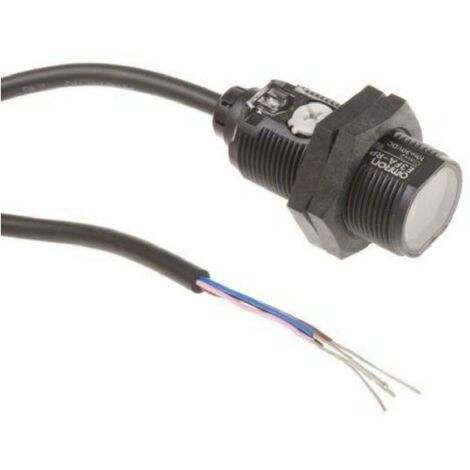 Omron sensore fotoelettrico a tasteggio m18 plas. riflessione 4m pnp cavo 2m e3farp112m
