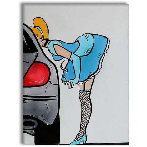 On The Road -  Quadro Canvas Contemporaneo su telaio in legno - Misura: 70x100 cm
