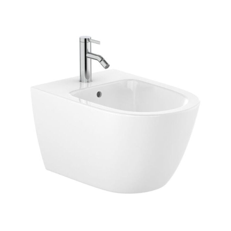 By siko Bidet suspendu 42x36 cm céramique, vidage arrière, blanc (A357685000) - Roca