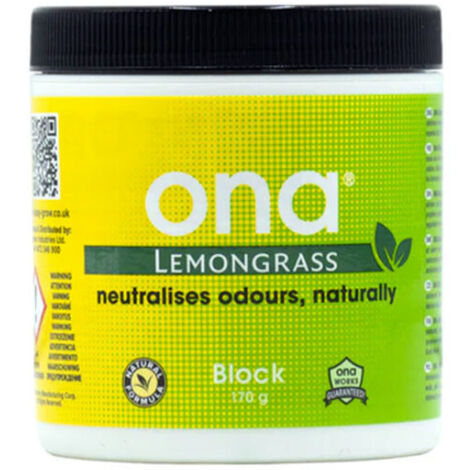 ONA Block parfum LEMONGRASS - 170g