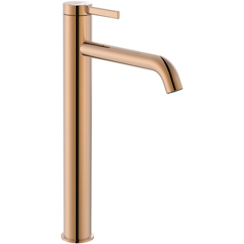 Roca - Mitigeur lavabo ona bec haut avec vidage clic-clac, rose gold
