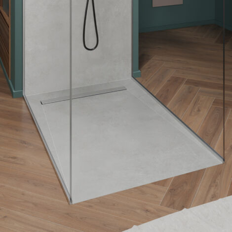 Onbath's bac à douche  à carreler siphon plat 185x90 cm recoupable