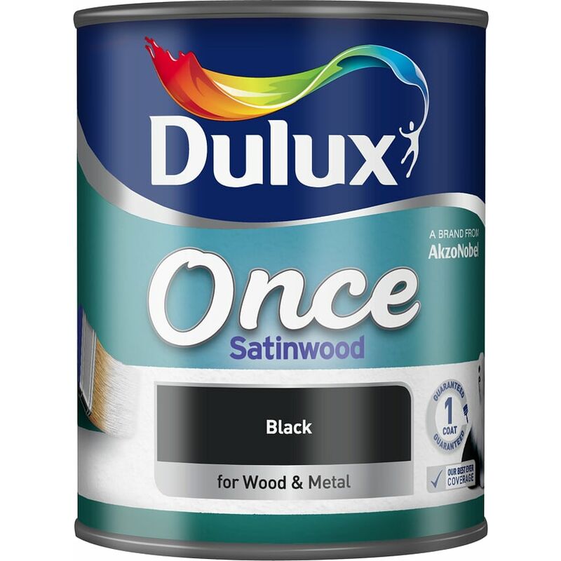 Once Satinwood Colours BLACK 750ML - Dulux Retail