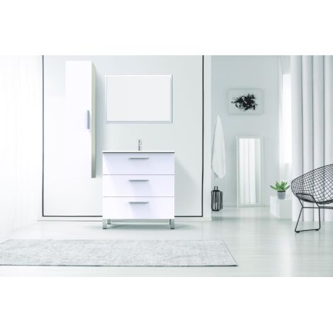 ONDEE - Columna Colgante PALLAS - 30cm - Blanco - Melamina - Entregado en kit