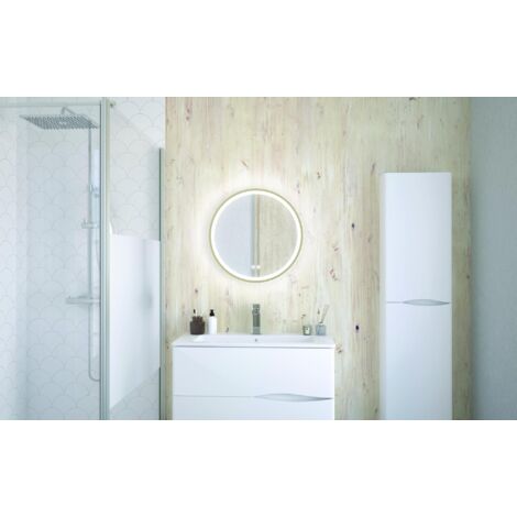 ONDEE - Espejo Iluminado ALEXINE - Marco Oro Cepillado - Ø60 cm