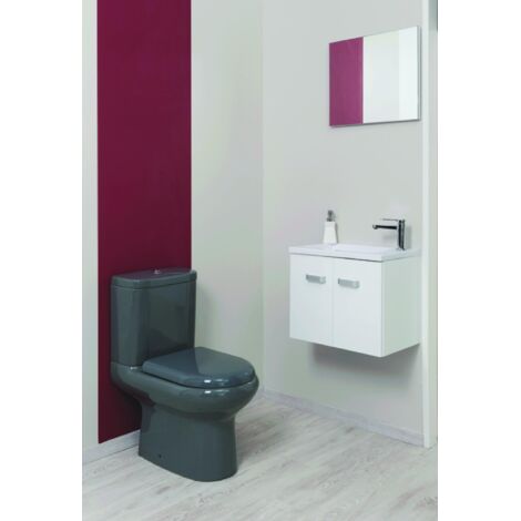 ONDEE - Lavamanos EPICE - con espejo - 50cm - Lacado - Entregado en kit - blanco