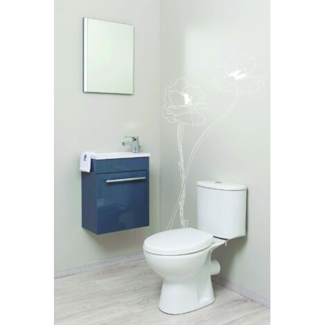 ONDEE - NINO Lavabo esquinero - 44cm - lacado - Entregado en kit - gris