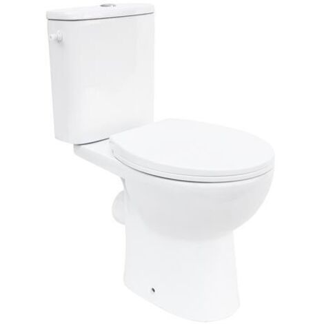 ONDEE - Pack WC ONDLY - sin reborde - Mecanismo NF -  Asiento de inodoro Soft Close