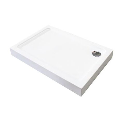 Receveur de douche rectangle ULTRAFLAT - 90x70 - Blanc - Acrylique