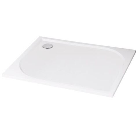 Ondee – Receveur de douche rectangulaire en béton de synthèse 80 x 120 cm – Surface antidérapante classe 3 – Épaisseur 3 cm pour installation facile