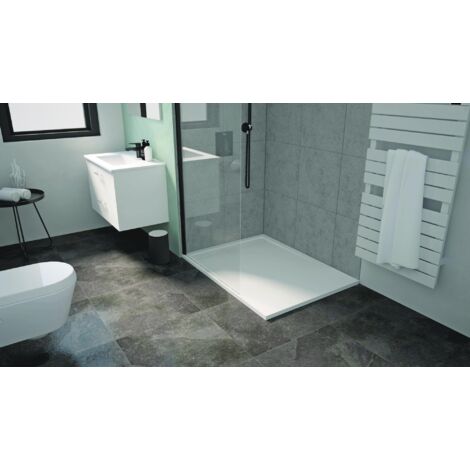 ONDEE - SPIRIT 3 Plato de ducha - Recortable - 80x140 - Resina - Blanco
