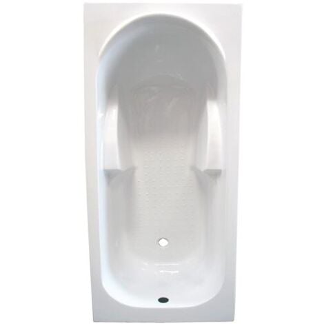 ONDEE ZEN - Baignoire FANY - Bac rectangulaire 140x70cm - ABS et Acryl renforcé 3mm - Blanc