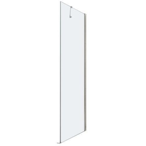 ONDEE ZEN - Paroi latérale FRISCO - Finition Chromé - Retour Fixe - Transparent - 80x192,1cm