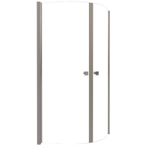 ONDEE ZEN - Porte de douche pivotante FRISCO - Finition Chromé - 1/4C - Transparent 90x194,5