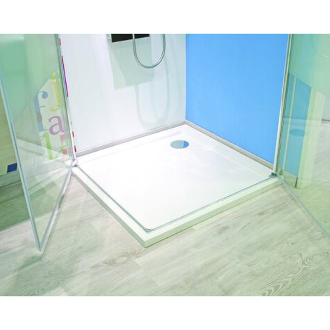 ONDEE ZEN - Receveur de douche  BULL - 80x80cm - SMC - Blanc - Extra-plat
