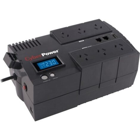 Ondulatore Interattivo CyberPower BR1000ELCD da 1000VA/600W con 8 uscite, formato blocco, modello V895743