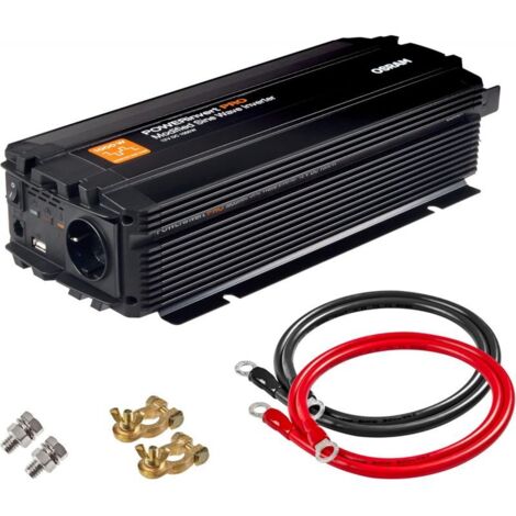 Onduleur 1000W OSRAM POWERinvert Pro haute qualité - OEINVMA10 12V 220V - Convertisseur Inverter ondes modifiées
