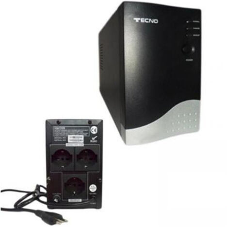 Onduleur 650 Va Tecno 600 W Pour Pc 2 Entrées Schuko