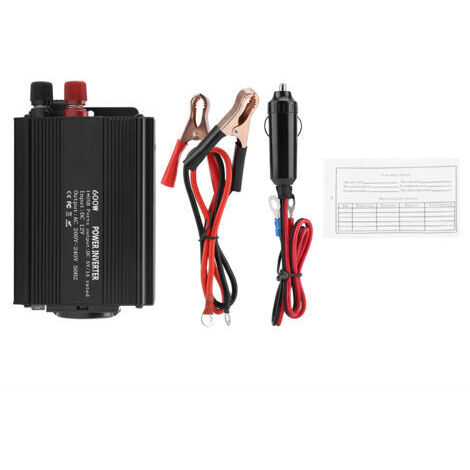 Onduleur à Onde Sinusoïdale de Correction 12 V Convertisseur 220V 600W avec Panneau Solaire