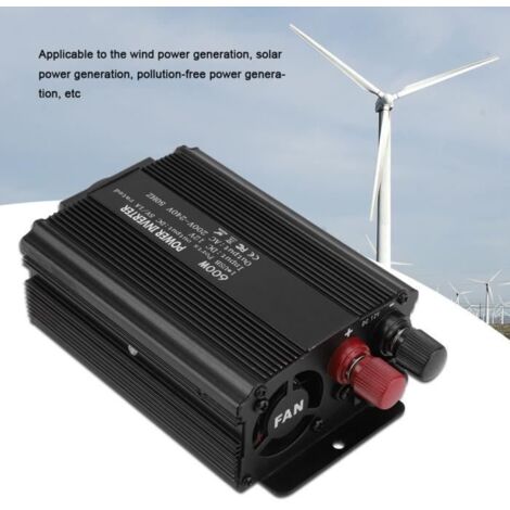 Onduleur à onde sinusoïdale pure 12 V Convertisseur 220V 600W Onduleur avec panneau solaire pour ménage -BOH