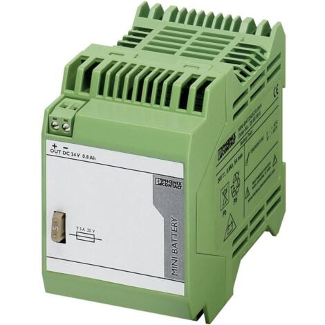 Onduleur (ASI) industriel - Installation (rail DIN) Phoenix Contact MINI-BAT/24DC/0.8AH
