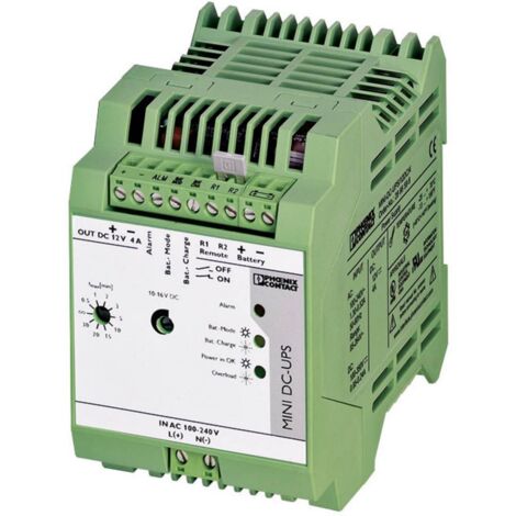 Onduleur (ASI) industriel - Installation (rail DIN) Phoenix Contact MINI-DC-UPS/12DC/4 S95634