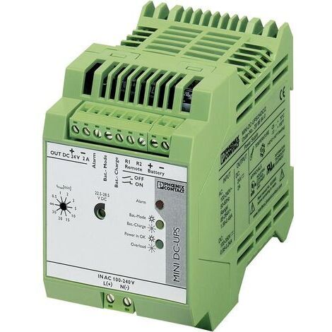 Onduleur (ASI) industriel - Installation (rail DIN) Phoenix Contact MINI-DC-UPS/24DC/2 S99448