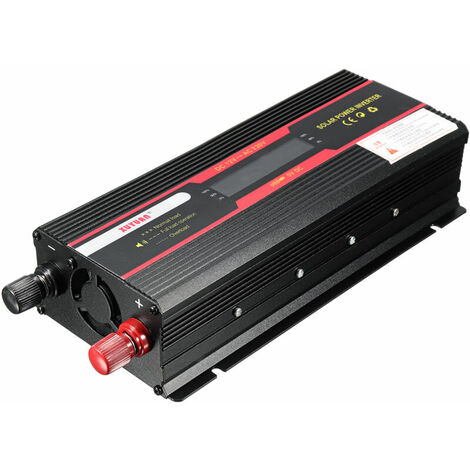 Onduleur Convertisseur de tension puissance LCD 6000W max. DC 12V à AC 220V prise universelle