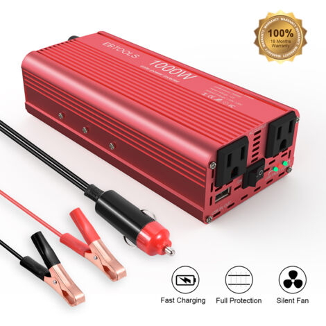 Chargeur De Batterie Solaire 12V 20W - Panneau Monocristallin étanche IP67 - Pour Voiture, Bateau, Moto, Camping-car - Avec Câbles SAE, Pinces