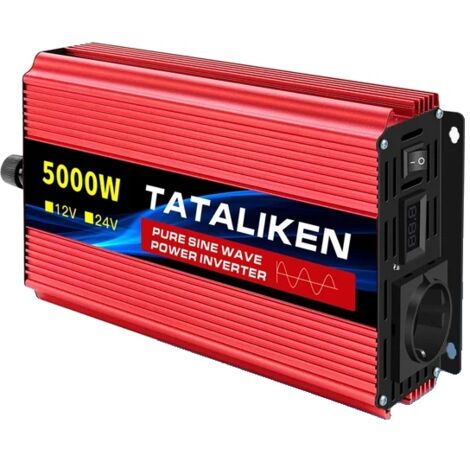 Onduleur, onde sinusoïdale pure, haute puissance, 5000 W, 12 V 50 Hz, 220-240 V