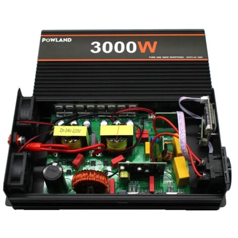 Onduleur, onde sinusoïdale pure, voiture solaire, 3000 W, 12 V, Europe