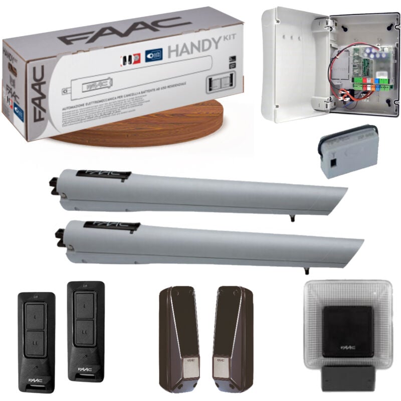 Kit handy integral Motorisation portail battant Faac 24V Faac