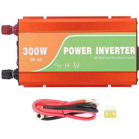 Onduleur Solaire 300W Haute Fréquence 24V/220V Pure Sinus pour Voiture
