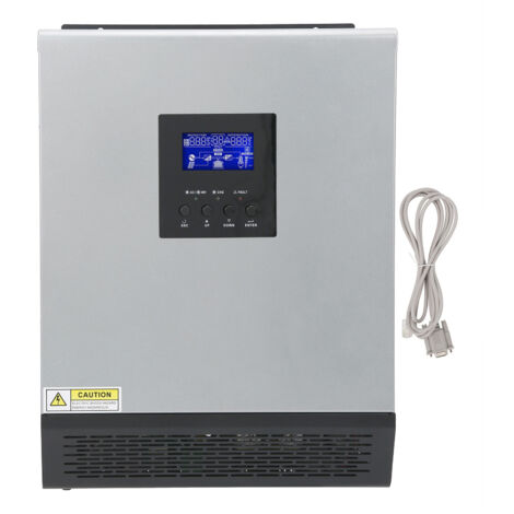 Onduleur solaire PWM en acier inoxydable, contrôleur hors réseau, Machine intégrée 3KVA 2400W 120V