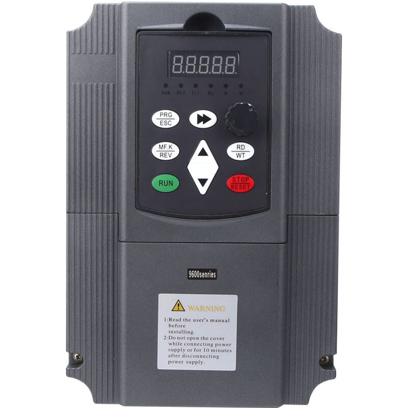 Jeffergarden Onduleur triphasé à fréquence variable, 9000-3T-100G 11KW 380VAC Convertisseur VFD Mini variateur de fréquence universel