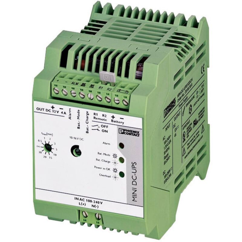 PHOENIX CONTACT Onduleur (ASI) industriel - Installation (rail DIN)  MINI-DC-UPS/12DC/4 S95634