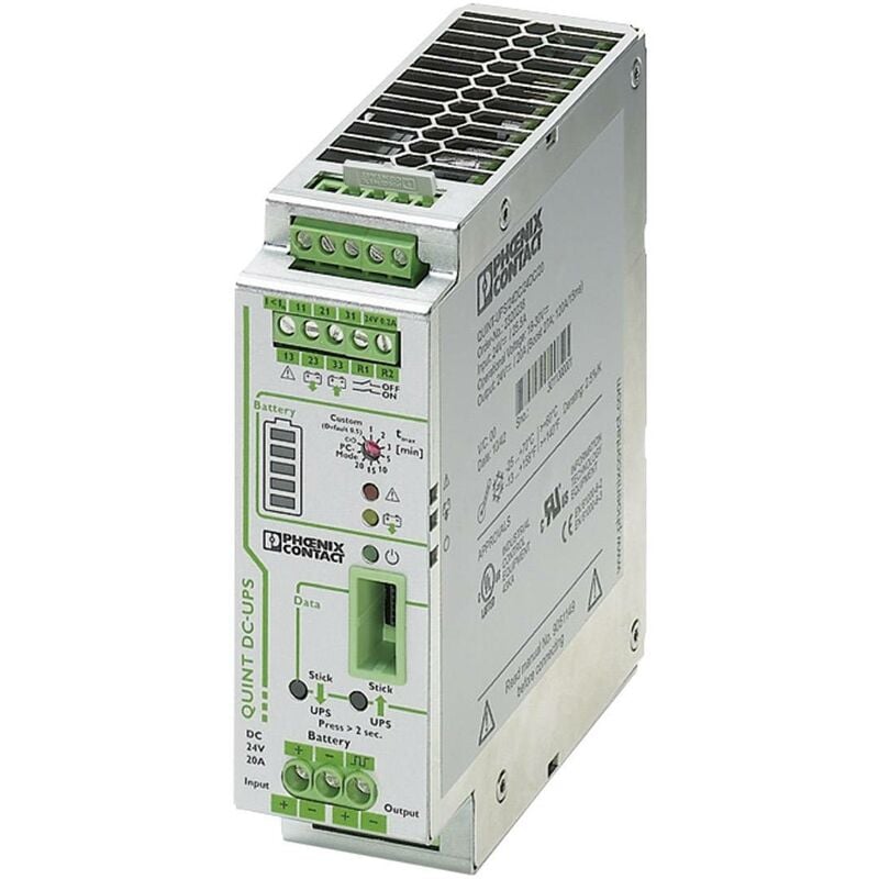 Phoenix Contact - Onduleur (asi) industriel - Installation (rail din) quint-ups/ 24DC/ 24DC/20 S95083