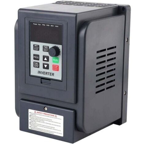 Onduleur VFD, convertisseur de fréquence VFD 2,2 kW monophasé 220VAC entrée triphasé 380VAC sortie convertisseur de fréquence convertisseur convertisseur moteur 2,2 kW convertisseur