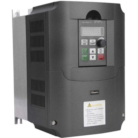 Onduleurs et Convertisseurs VFD AC220V à 380V 7,5KW, Convertisseur de Fréquence Monophasé à Triphasé, Contrôleur Vitesse Moteur AC