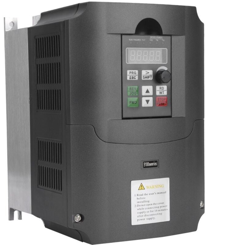 Sjlerst - Onduleurs et Convertisseurs vfd AC220V à 380V 7,5KW, Convertisseur de Fréquence Monophasé à Triphasé, Contrôleur Vitesse Moteur ac