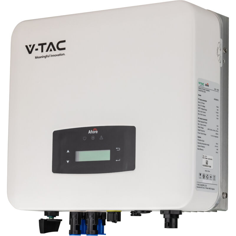 V-tac - Onduleurs solaires - monophasés - sur réseau - IP65 - 5kW