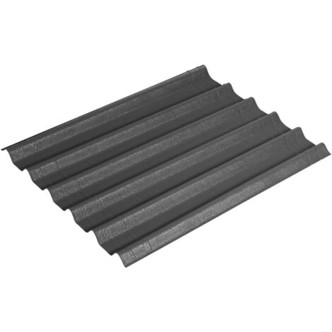 Onduline Easyline Dachplatte Wandplatte Bitumenwellplatten 2x0,76m² schwarz 