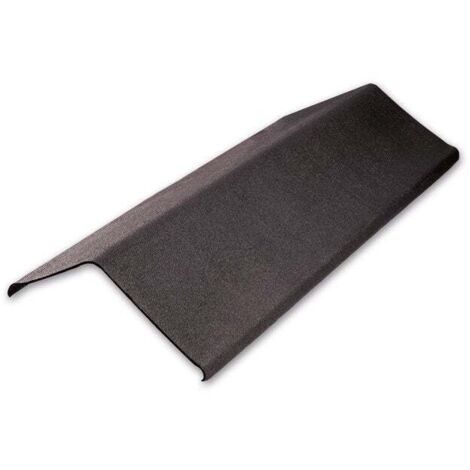 Onduline – Rive asymétrique noire intense pour plaques easyfixe/easyline – Longueur 100cm – Bitume pour toiture – Fixations 6/ml