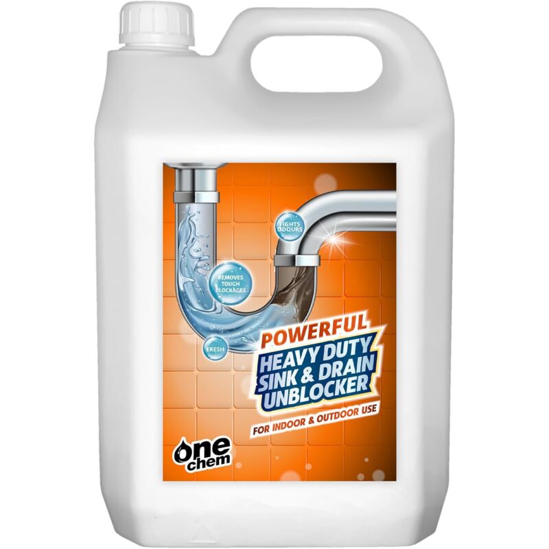 One Chem - Heavy Duty Sink and Drain Unblocker Gel 5 Litres