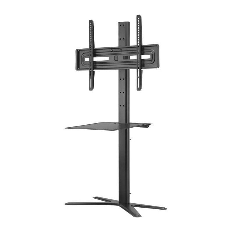 ONE FOR ALL - Pied TV 32-70 avec etagere Gamme Solid - Inclinable 15 + Orientable 90 - Compatible pour ecrans 32-70/81-178cm
