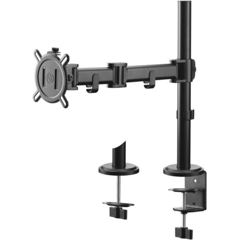 One For All Smart Single black Support de table pour écran 33 cm (13") - 81,3 cm (32") noir réglable en hauteur, rotatif, mobile Y869213