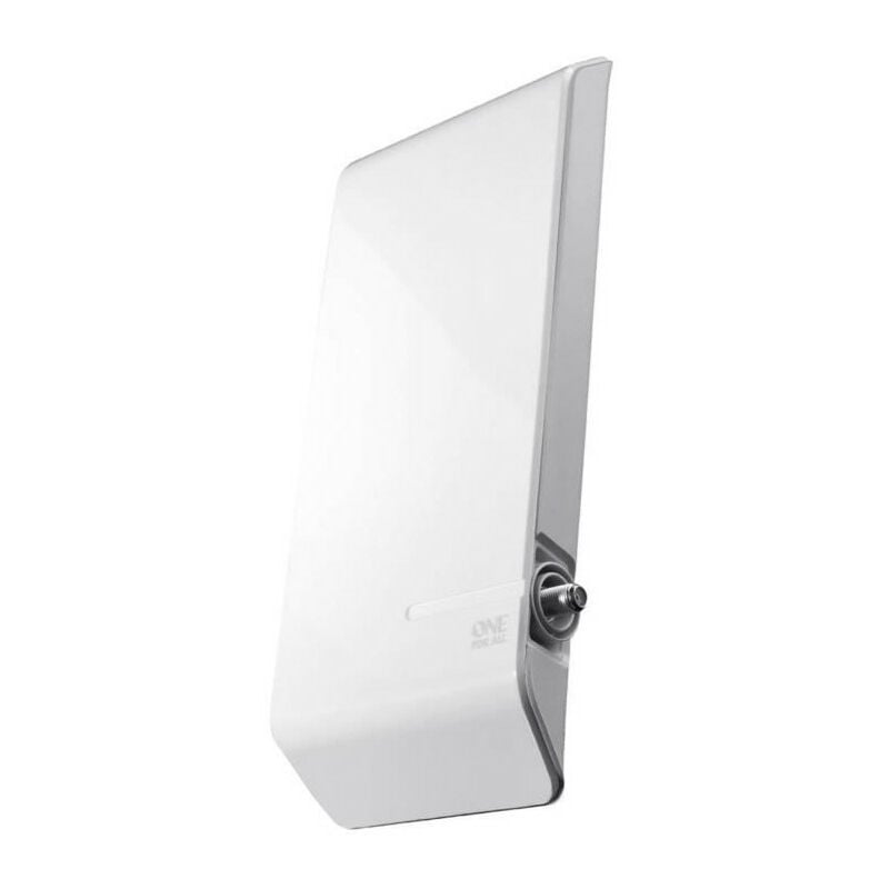 One For All - Antenne tv Extérieure amplifiée full hd filtre 5G, plastique haute qualité